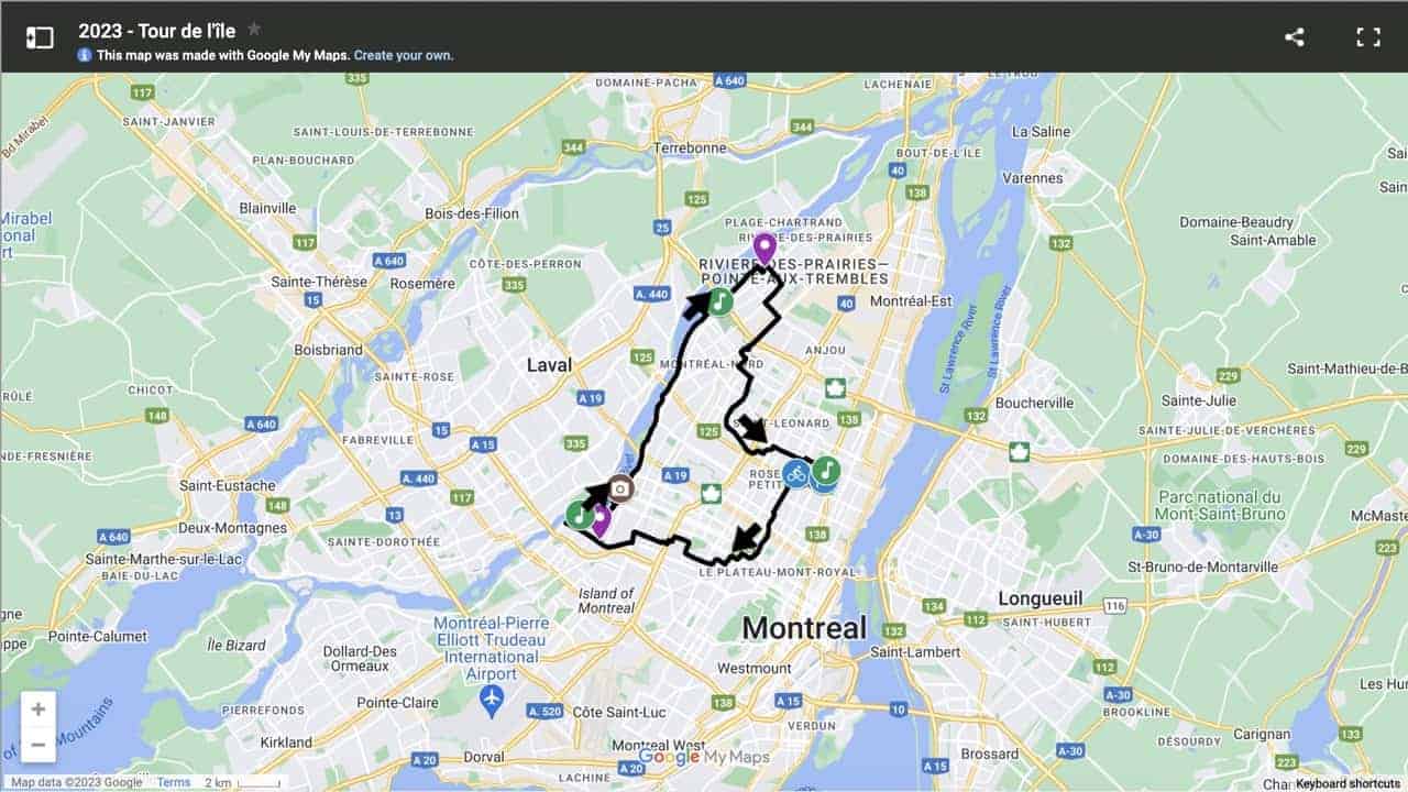 Infos pratiques aux participants Tour de l'Île de Montréal Vélo Québec